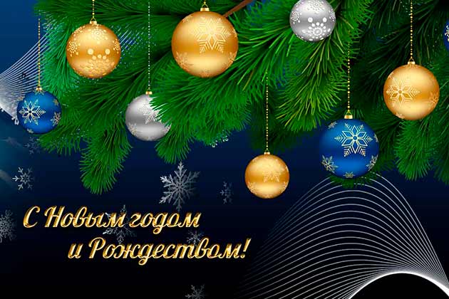 С Новогодними праздниками!